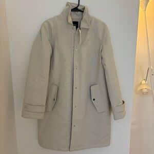 Theory jacket/trench coat (retails for $795)
Size M, sleek fit, sand color NWT